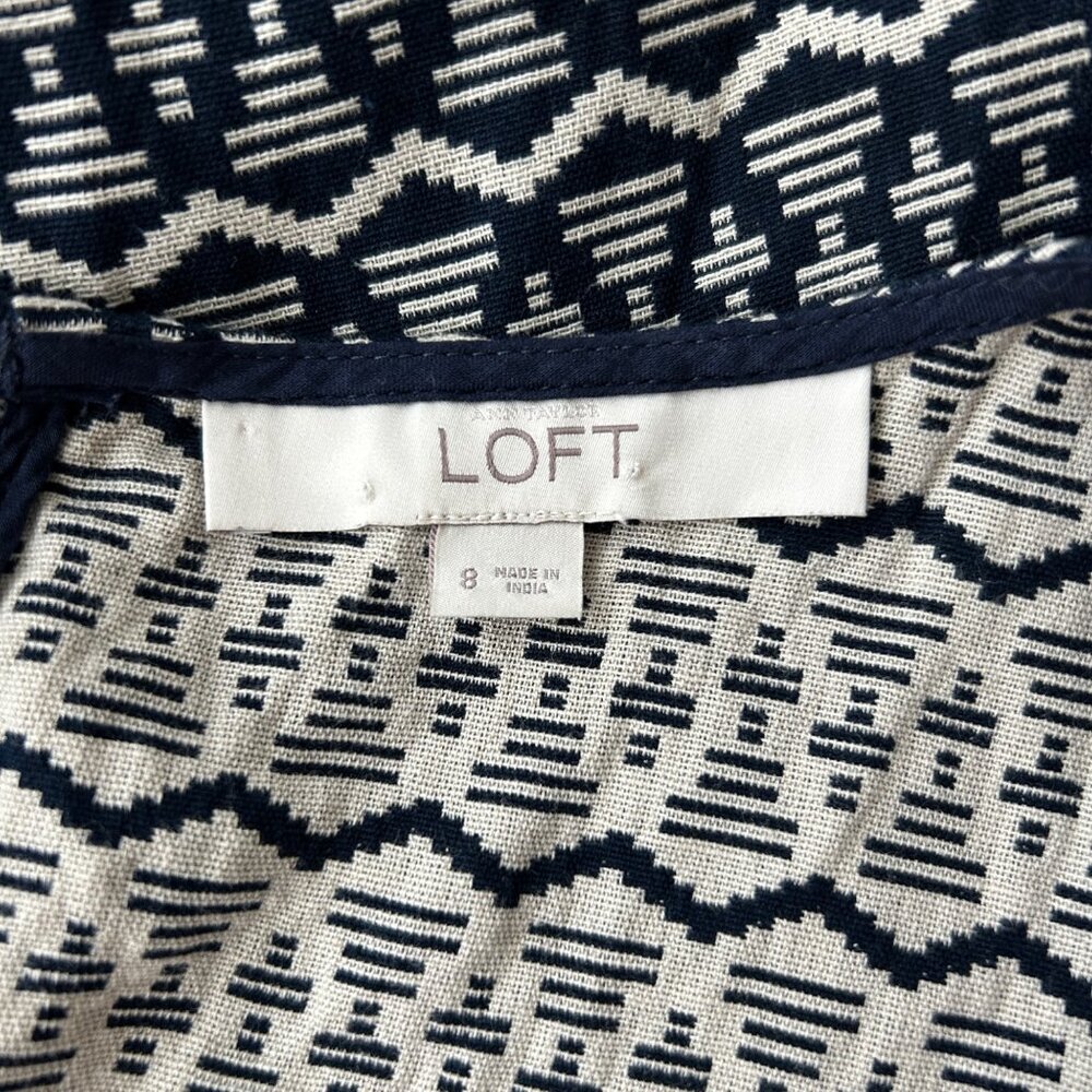 Ann‎ Taylor Loft Tapestry Geometric Pattern Sleeveless Dress (8) - Picture 10 of 13